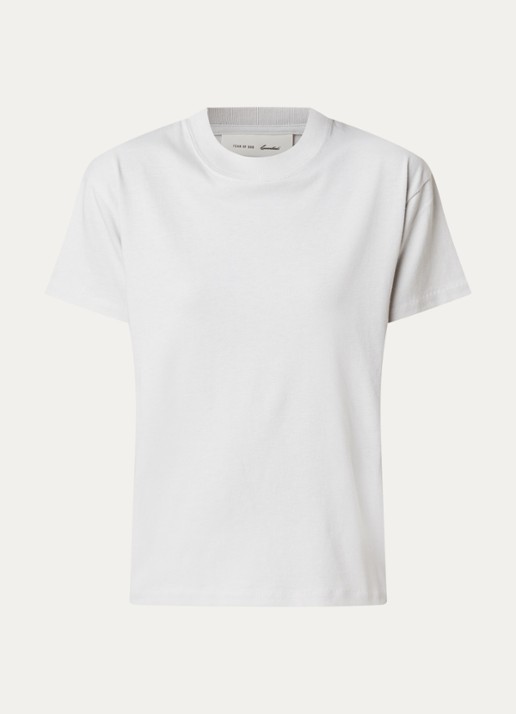 Fear of God Essentials T-shirt met backprint - voorkant 4 lichtgrijs