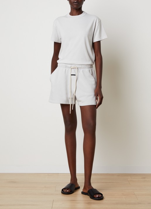 Fear of God Essentials T-shirt met backprint - voorkant 5 lichtgrijs