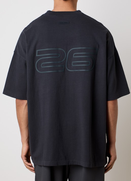 Fear of God Essentials T-shirt met front- en backprint - achterkant 5 antraciet