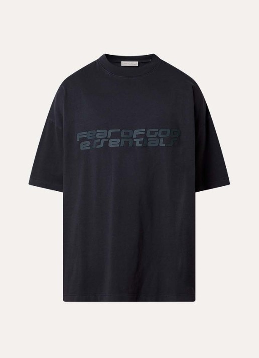 Fear of God Essentials T-shirt met front- en backprint - voorkant 3 antraciet