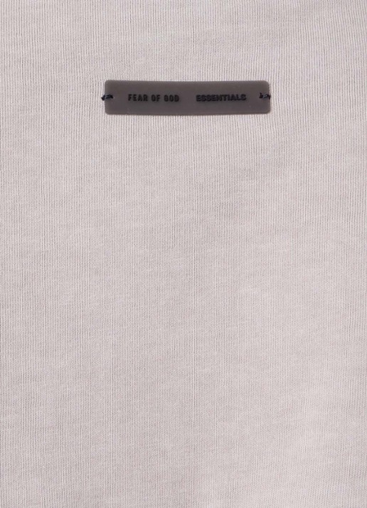 Fear of God Essentials T-shirt met front- en backprint - detail 3 middengrijs