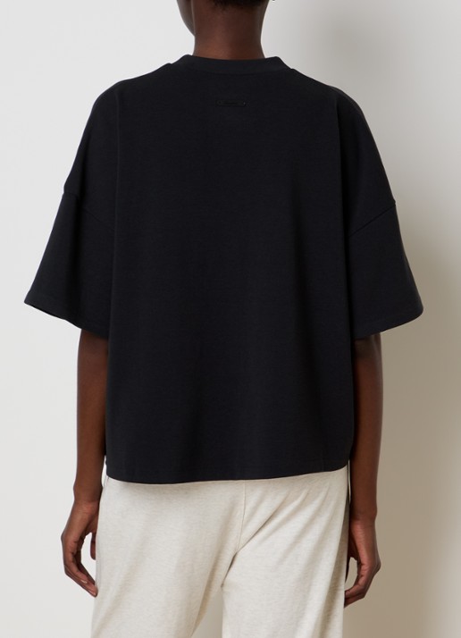 Fear of God Essentials T-shirt met logo en ronde hals - achterkant 3 zwart