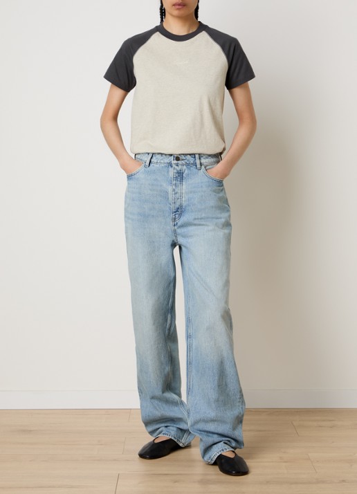 Fear of God Essentials T-shirt met logo en ronde hals - voorkant 3 antraciet