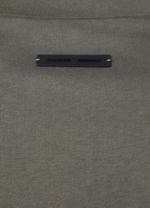 Fear of God Essentials T-shirt met logo - detail 5 olijfgroen