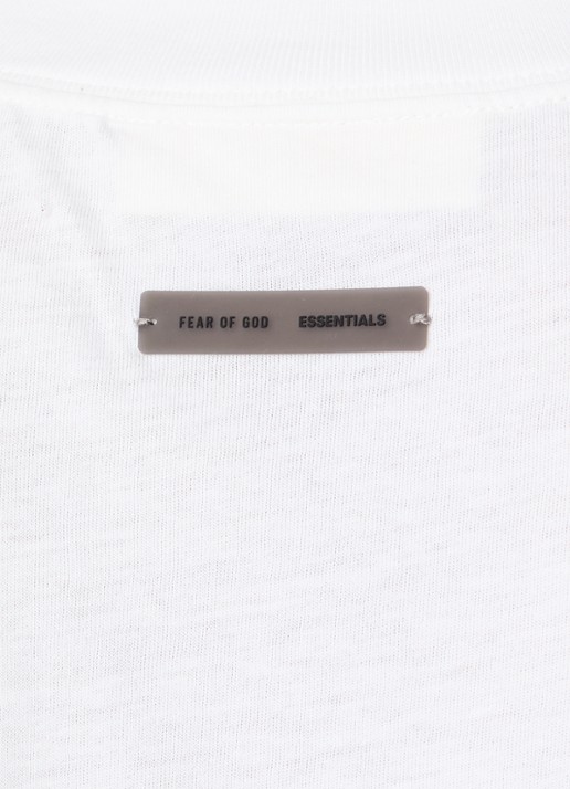 Fear of God Essentials T-shirt met logo - detail 2 ivoor