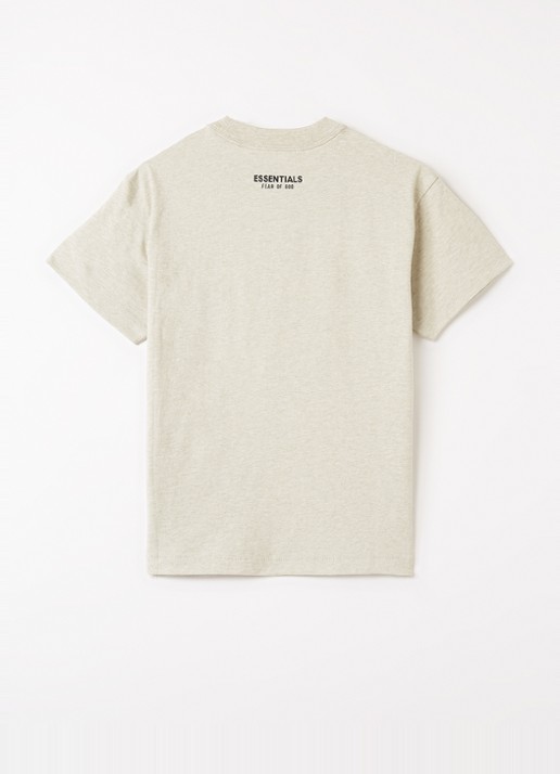 Fear of God Essentials T-shirt met logo - voorkant 2 lindegroen