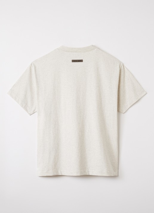 Fear of God Essentials T-shirt met logo - voorkant 2 grijsmele