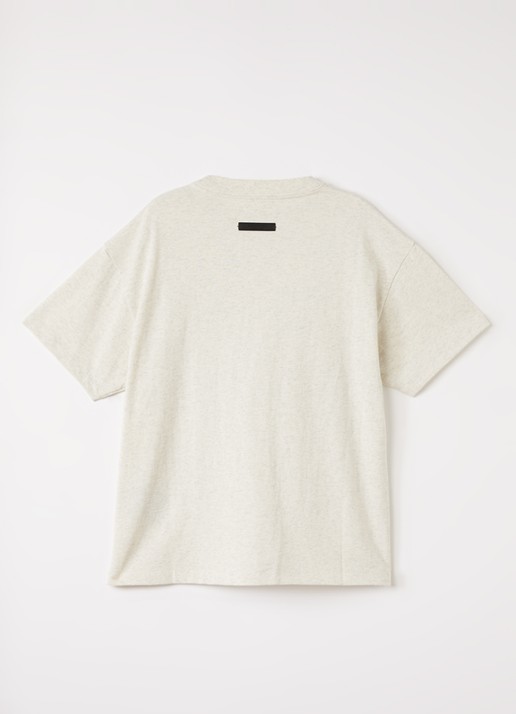Fear of God Essentials T-shirt met logo - voorkant 2 gebroken wit