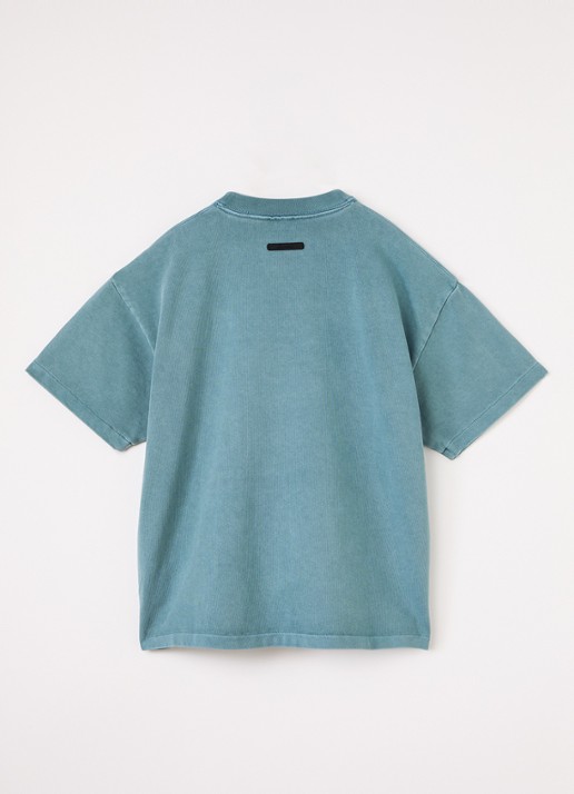 Fear of God Essentials T-shirt met logoprint - voorkant 2 staalblauw