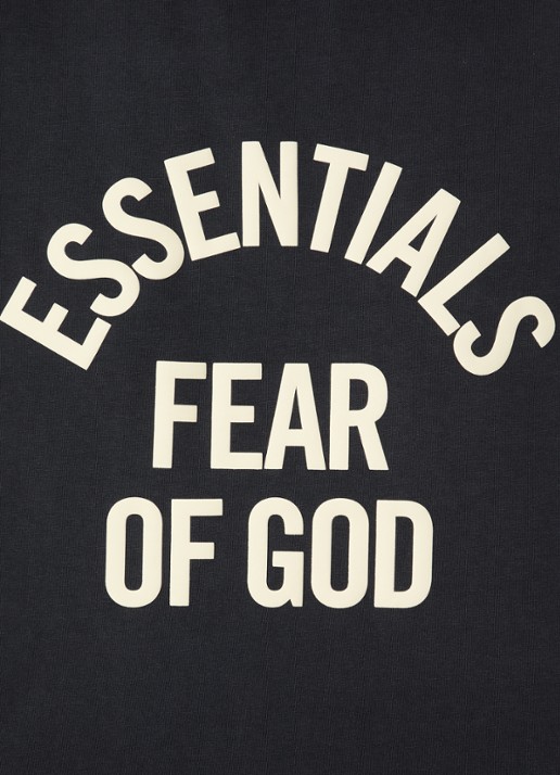 Fear of God Essentials T-shirt met logoprint - detail 3 antraciet