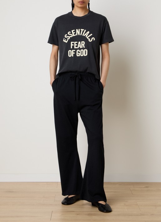 Fear of God Essentials T-shirt met logoprint - voorkant 5 antraciet