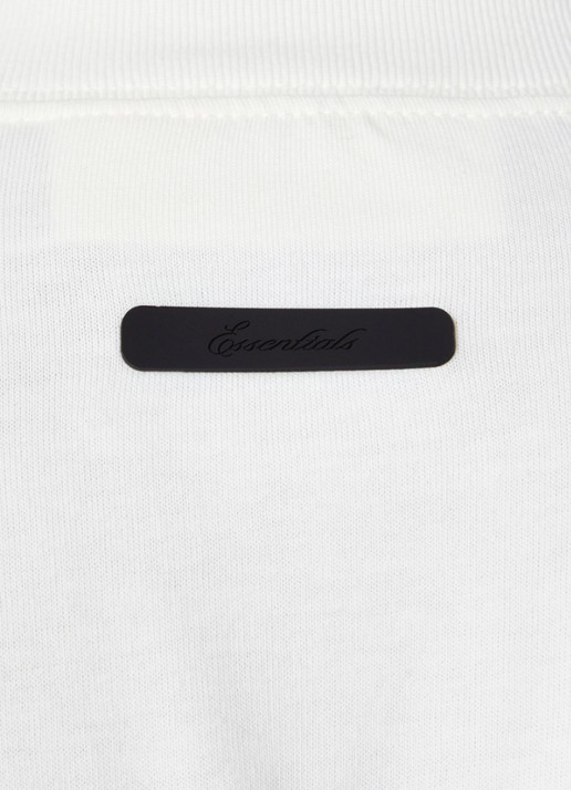 Fear of God Essentials T-shirt met ronde hals - detail 3 gebroken wit