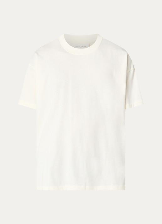 Fear of God Essentials T-shirt met ronde hals - voorkant ivoor