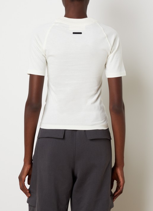 Fear of God Essentials T-shirt met ronde hals - achterkant 5 creme