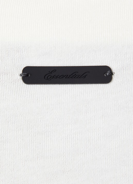 Fear of God Essentials T-shirt met ronde hals - detail 2 creme