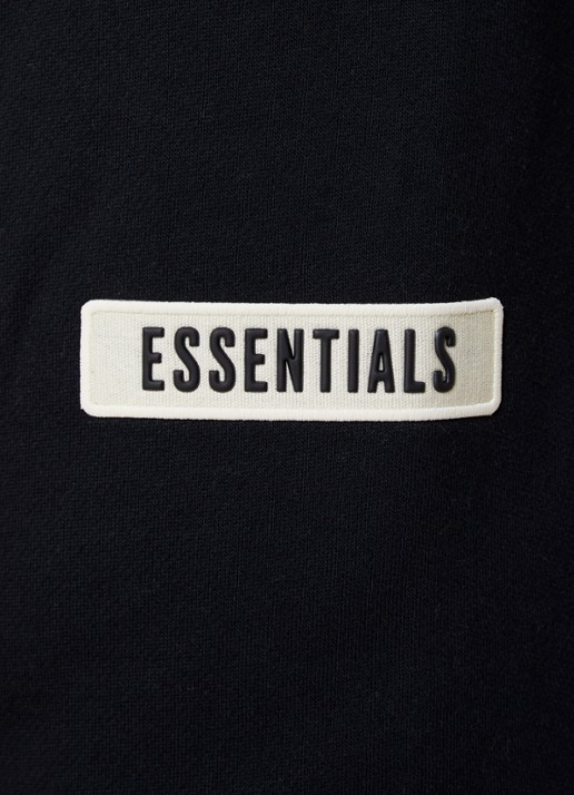 Fear of God Essentials Tapered fit joggingbroek met logo en steekzakken - detail 4 zwart