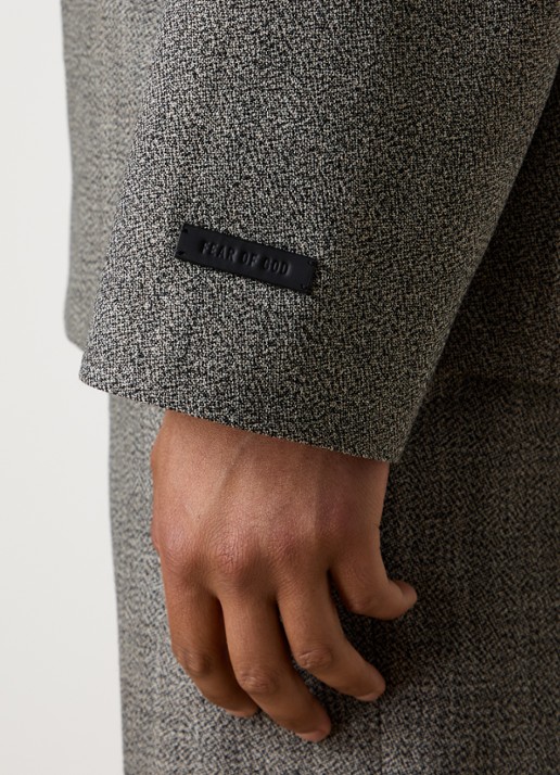 Fear of God Regular fit colbert met gemêleerd dessin - detail 3 donkergrijs