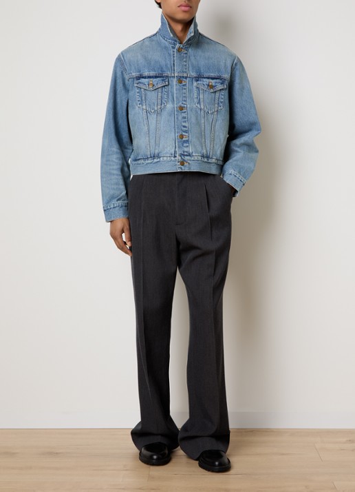 Fear of God Spijkerjas met borstzakken - voorkant 6 indigo