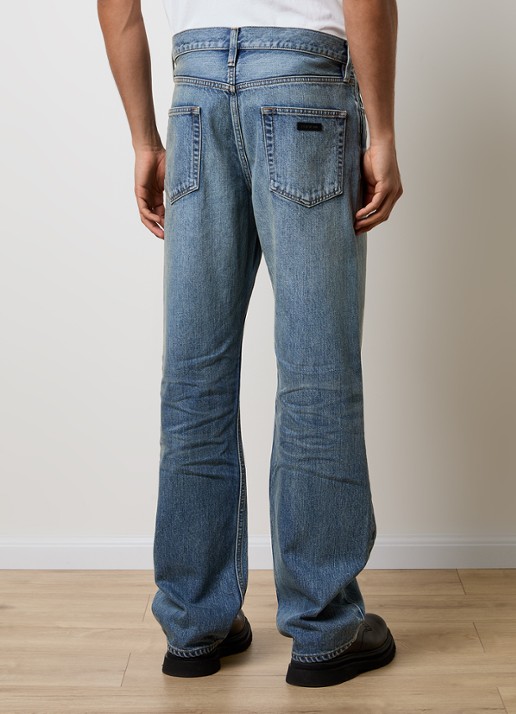 Fear of God Straight fit jeans met medium wassing - achterkant 6 indigo