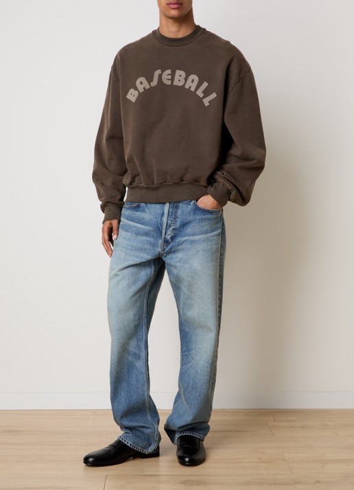 Fear of God Sweater met front- en backprint - voorkant 5 bruin