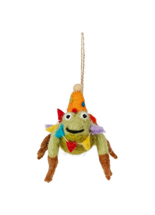 Felt So Good Crazy Frog kersthanger 5 cm - detail 4 groen