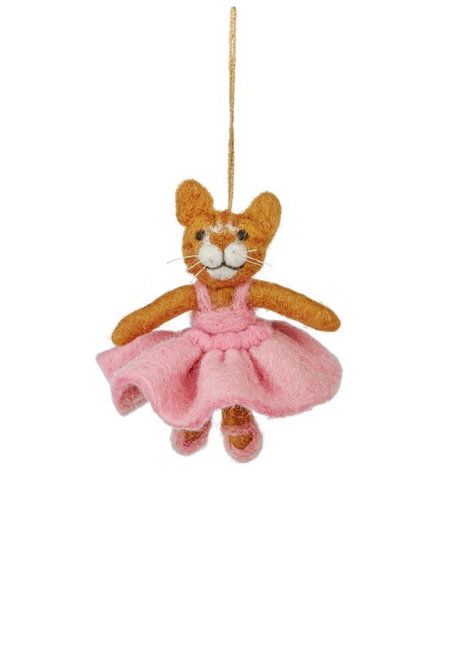 Felt So Good Gracie Cat kersthanger 11 cm