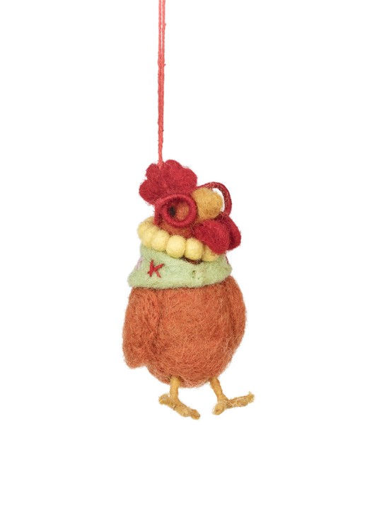 Felt So Good Peggy the Hen kersthanger 10 cm