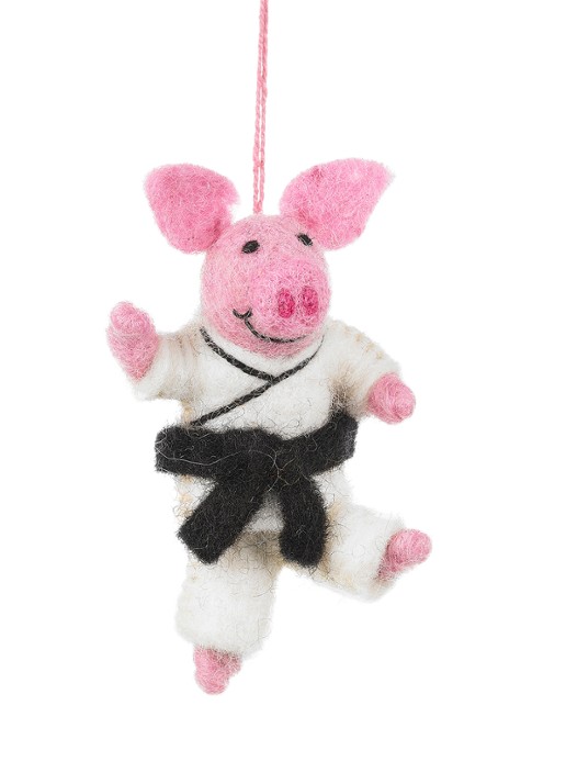 Felt So Good Pork Chop kersthanger 13 cm