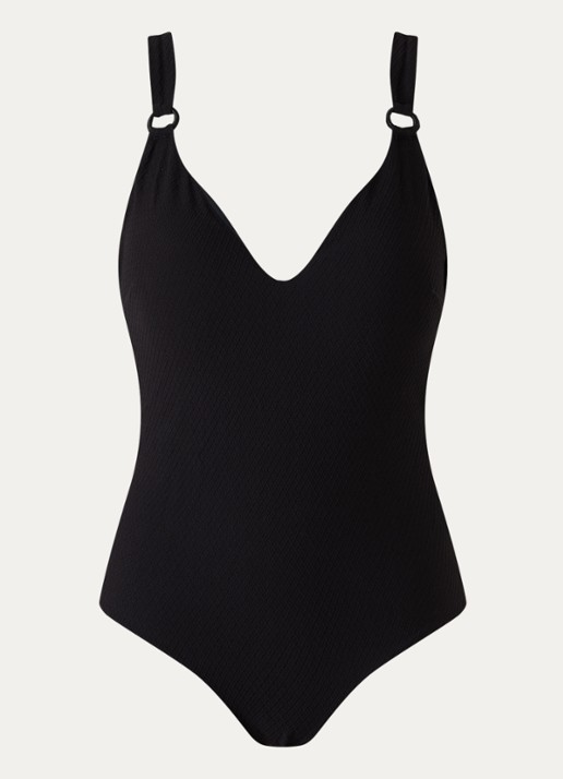Femilet by Chantelle Navarino badpak met voorgevormde cups - voorkant 4 zwart