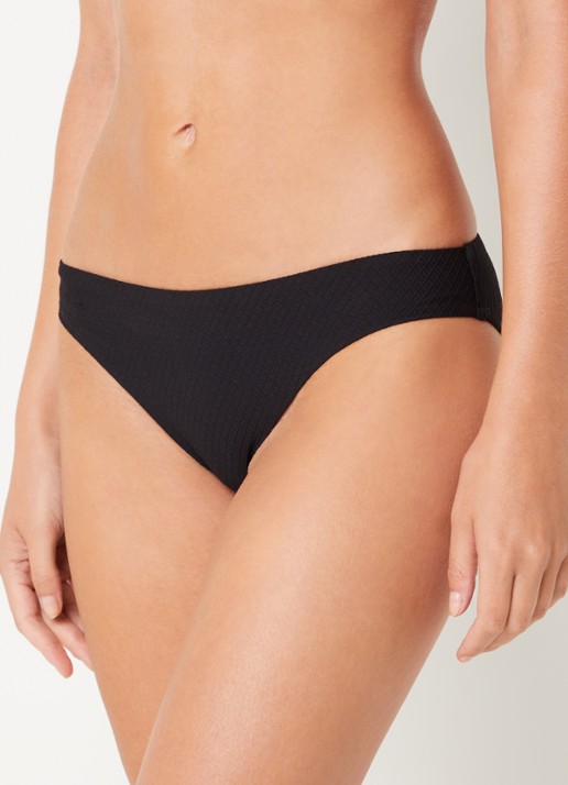 Femilet by Chantelle Navarino bikinislip met structuur - voorkant 2 zwart