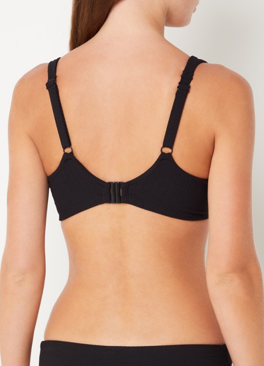 Femilet by Chantelle Navarino voorgevormde bikinitop met structuur - achterkant 3 zwart