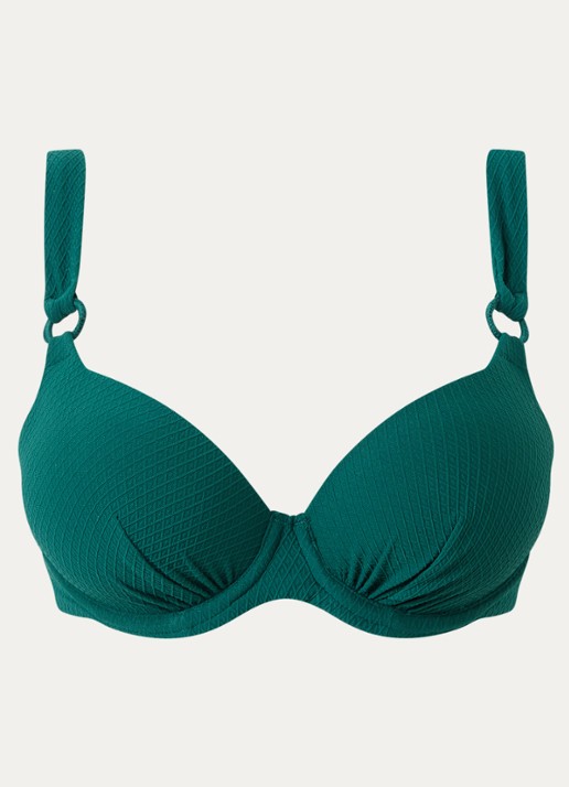 Femilet by Chantelle Navarino voorgevormde bikinitop met structuur - voorkant 4 groen
