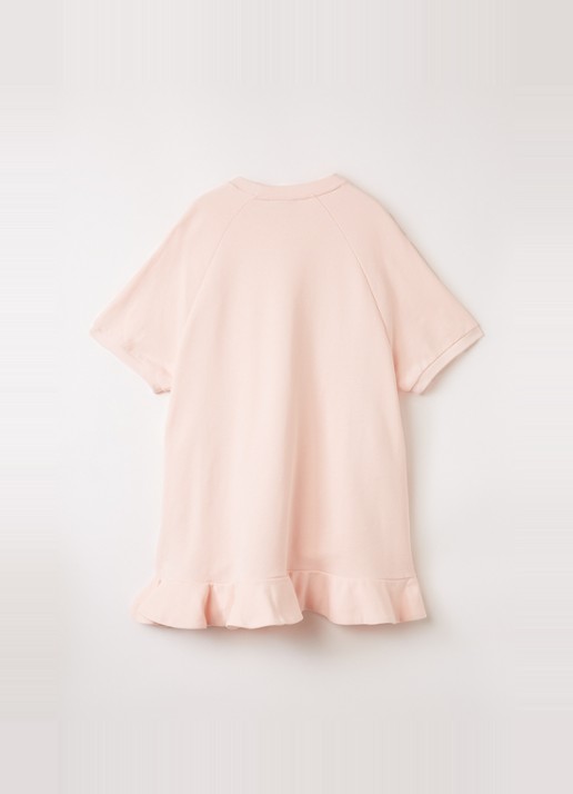 Fendi Abito jurk met 3D logo - voorkant 3 roze