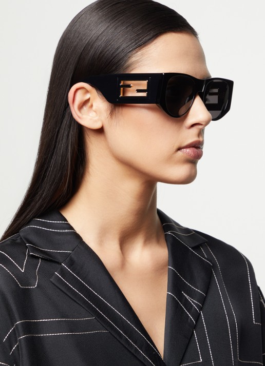 Fendi Baguette zonnebril FE40109I - voorkant 5 zwart