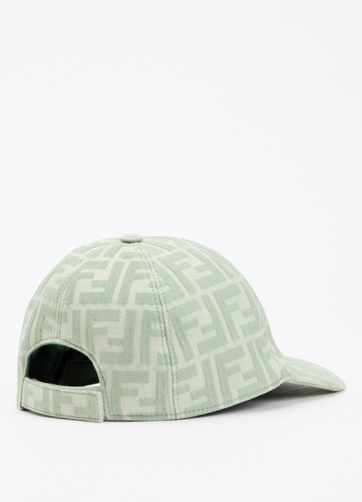 Fendi Baseball pet met logoprint - detail 2 lindegroen