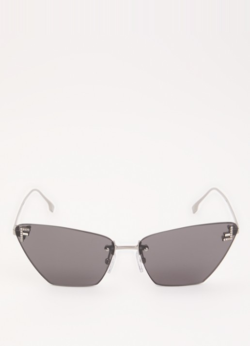 Fendi Cat Eye zonnebril FN000843 - detail zwart