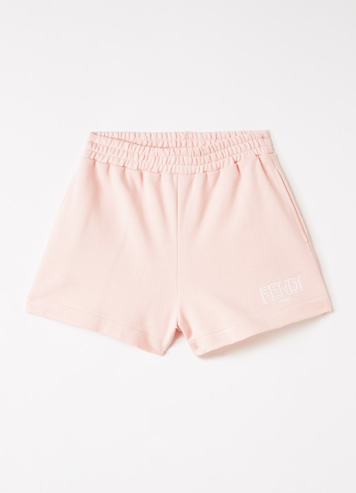 Fendi Felpa straight fit korte joggingbroek met logo