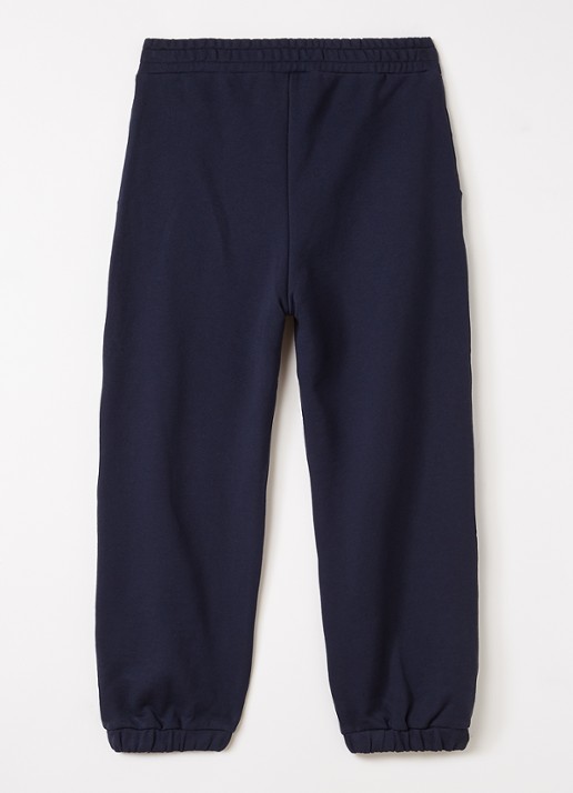 Fendi Felpa tapered fit joggingbroek met logo - voorkant 3 donkerblauw