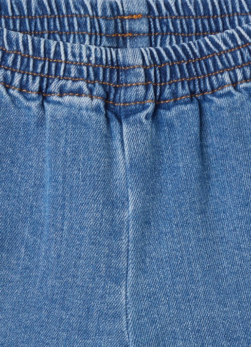 Fendi Korte spijkerbroek met medium wassing - detail 3 indigo