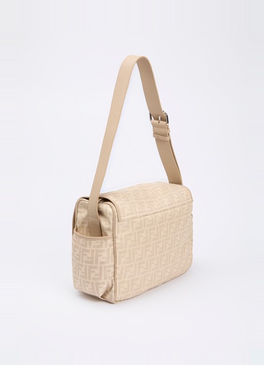 Fendi Luiertas met kalfsleren details en verschoningsmat - achterkant 6 beige