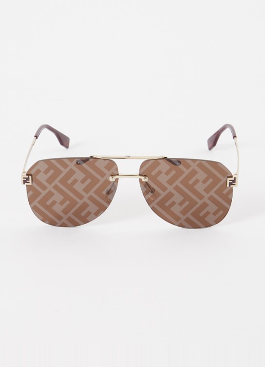 Fendi Piloten zonnebril FN000745  - detail goud