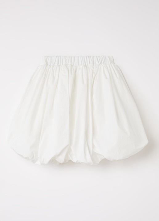 Fendi Popeline rok met logoborduring - voorkant 2 wit
