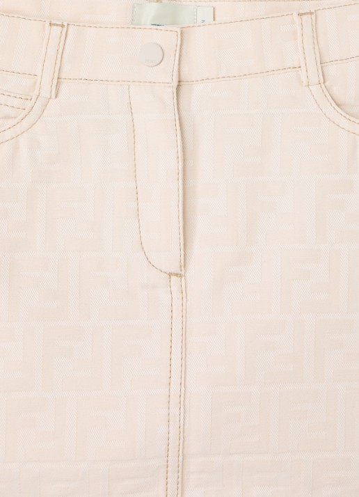 Fendi Spijkerrok met steekzakken - detail 3 beige