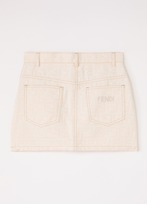 Fendi Spijkerrok met steekzakken - voorkant 2 beige