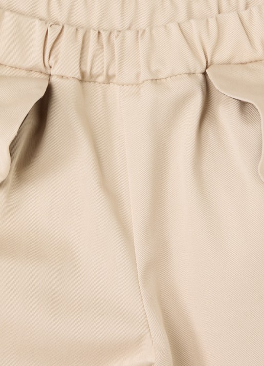 Fendi Straight fit broek met logoband - detail 3 ivoor