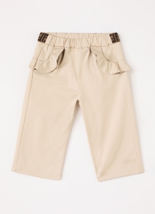 Fendi Straight fit broek met logoband