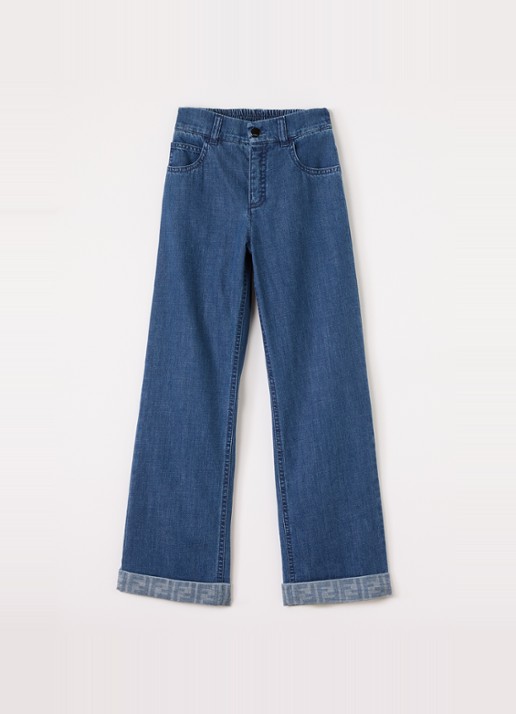 Fendi Straight leg jeans met donkere wassing