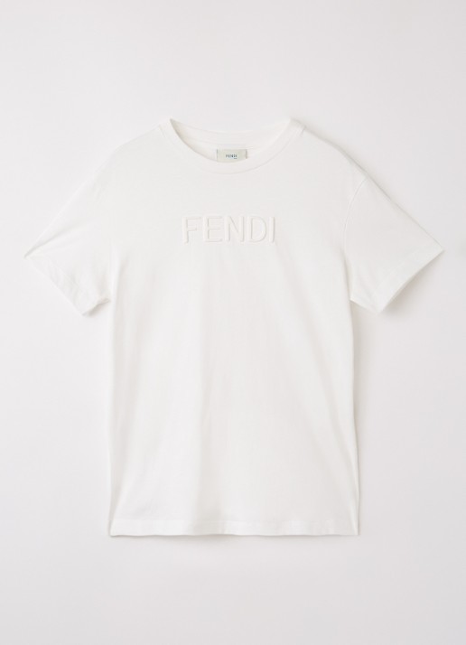 Fendi T-shirt met 3D logo
