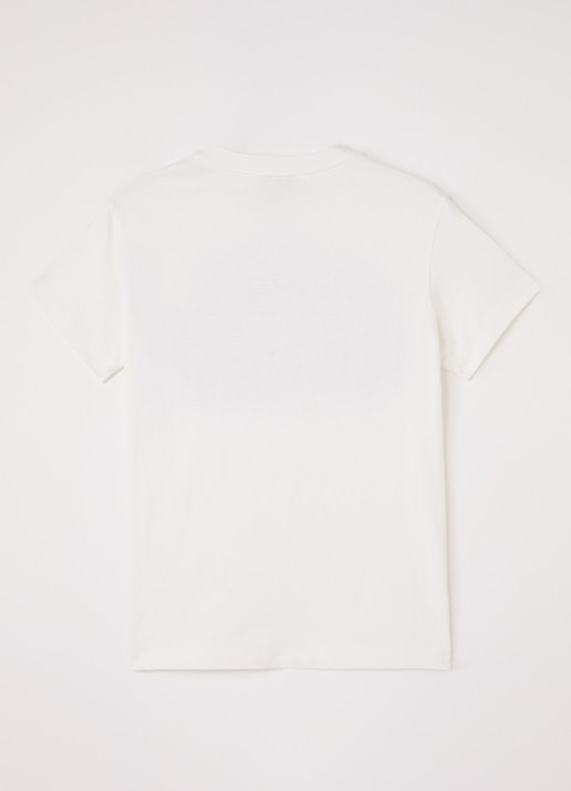Fendi T-shirt met logoprint - voorkant 2 gebroken wit