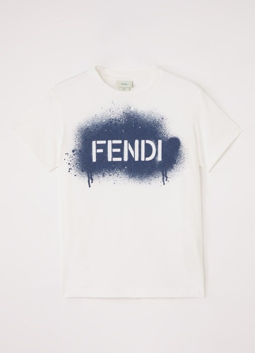 Fendi T-shirt met logoprint